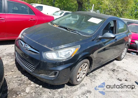 2013 Hyundai Accent Gls из США, поврежденный, VIN KMHCT4AE2DU339780